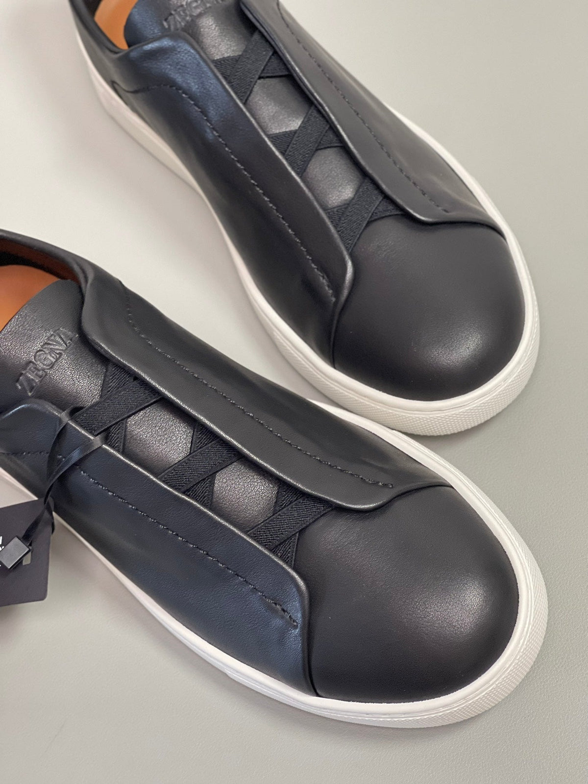 Zegna SECONDSKIN Triple Stitch Low-Top Sneakers