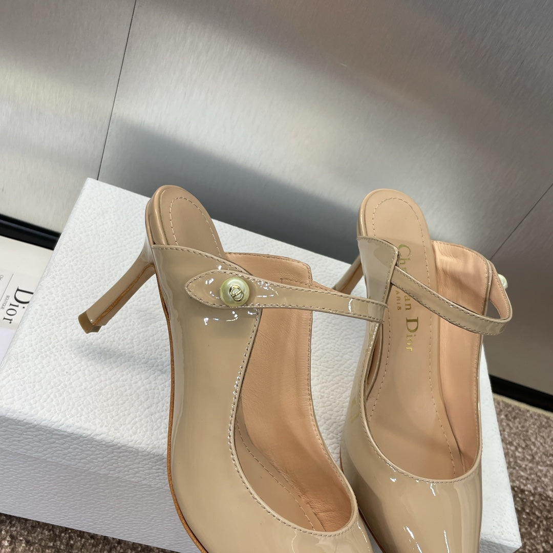 Dior J'Adior Jolie Pearl Pointed-Toe Mules – 2024 Spring/Summer Collection
