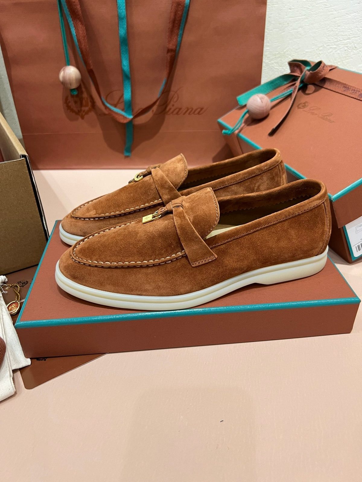 Loro Piana Classic Suede Backless Mules