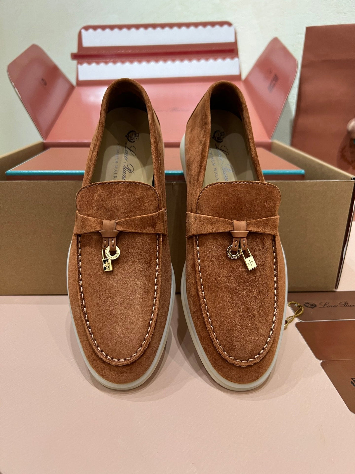 Loro Piana Classic Suede Backless Mules