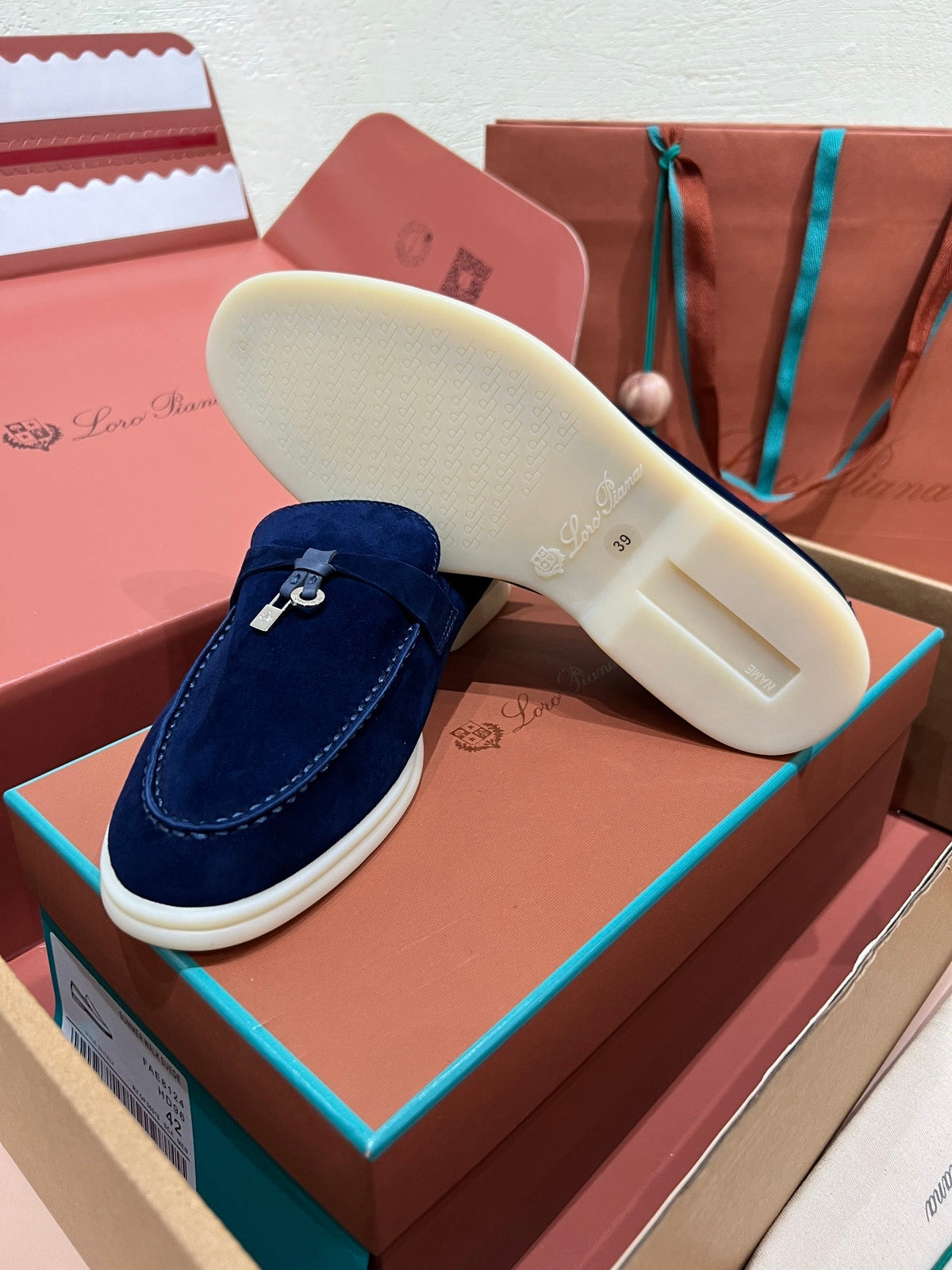 Loro Piana Classic Suede Backless Mules