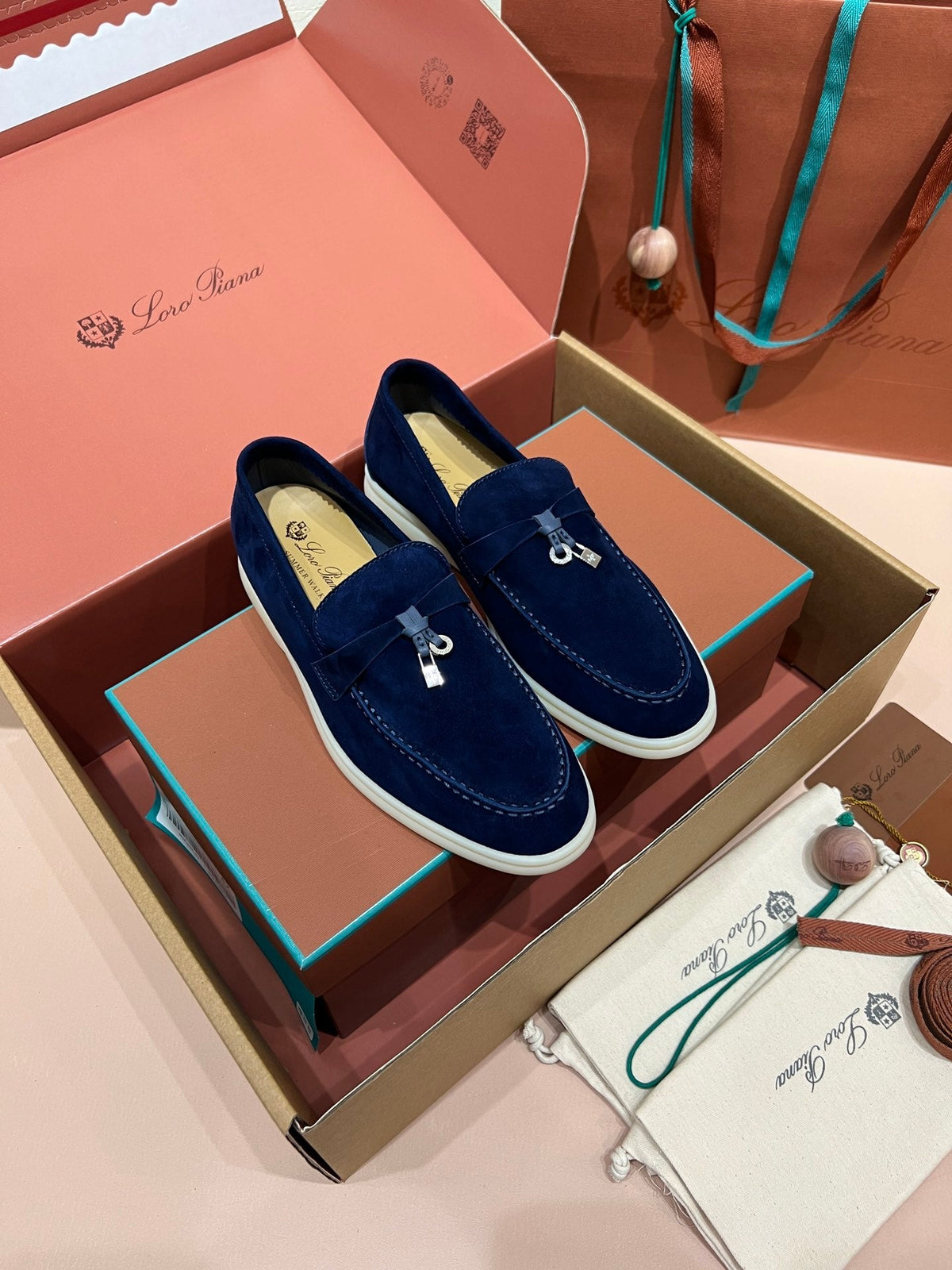 Loro Piana Classic Suede Backless Mules