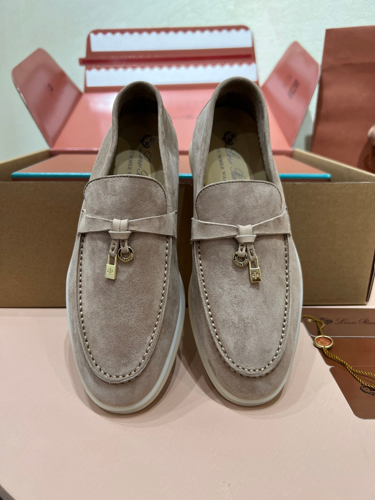 Loro Piana Classic Suede Backless Mules
