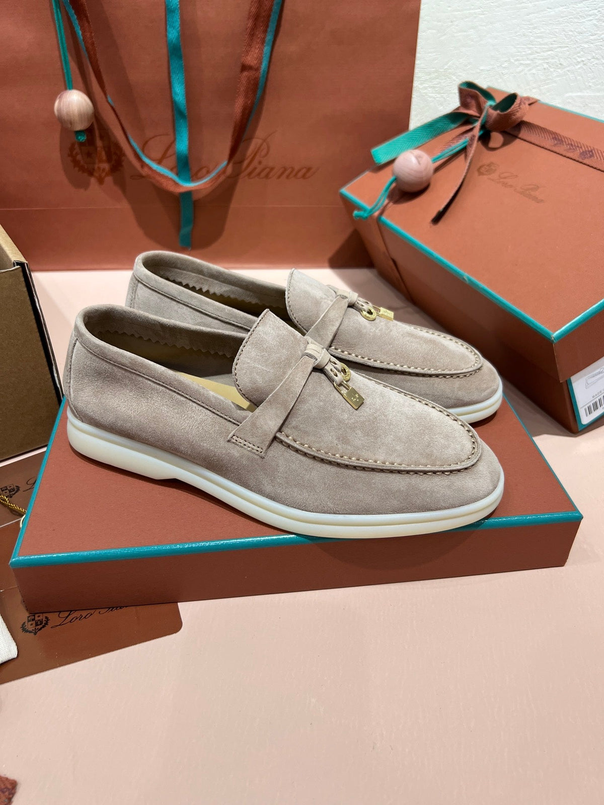 Loro Piana Classic Suede Backless Mules