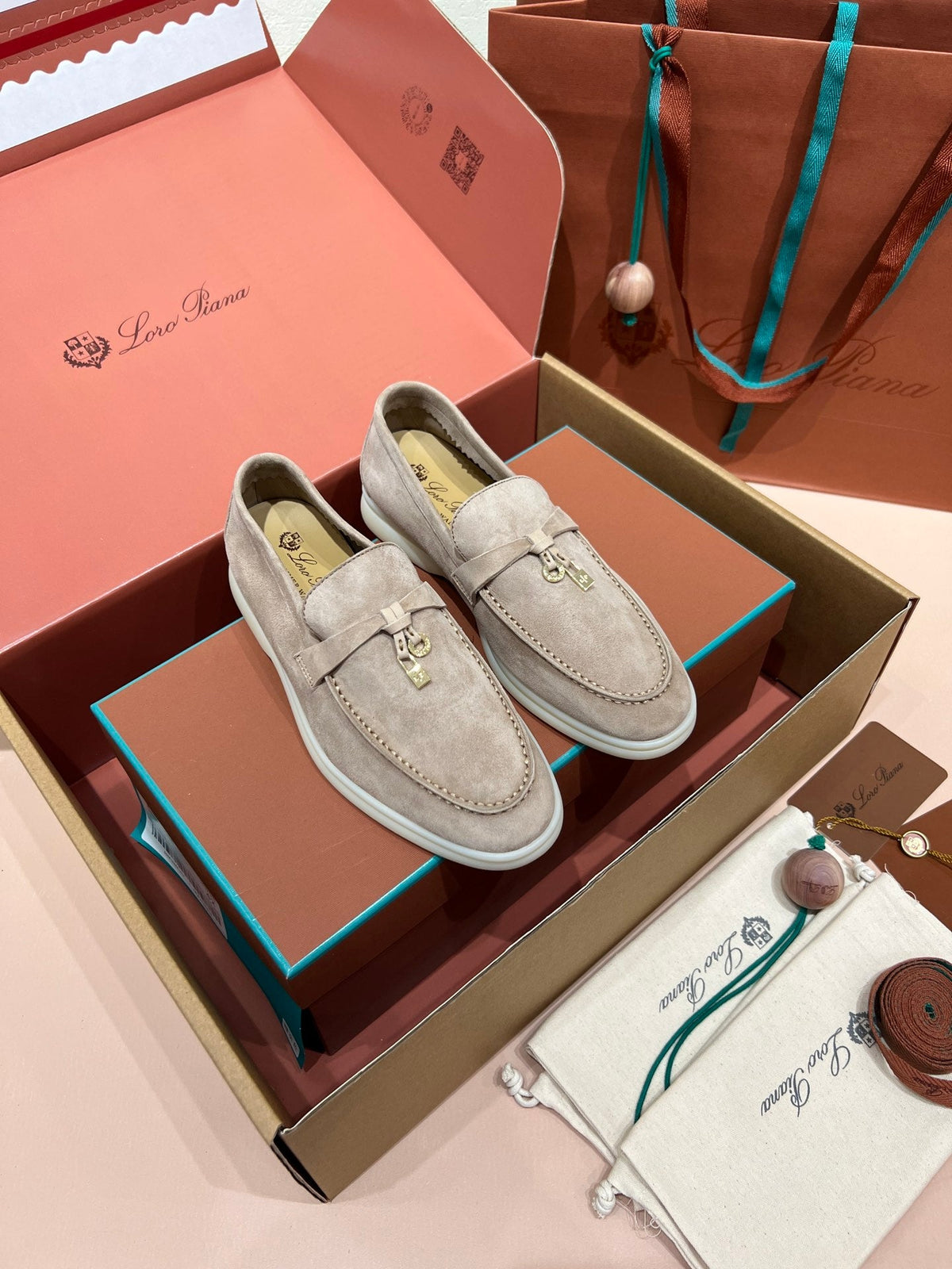 Loro Piana Classic Suede Backless Mules