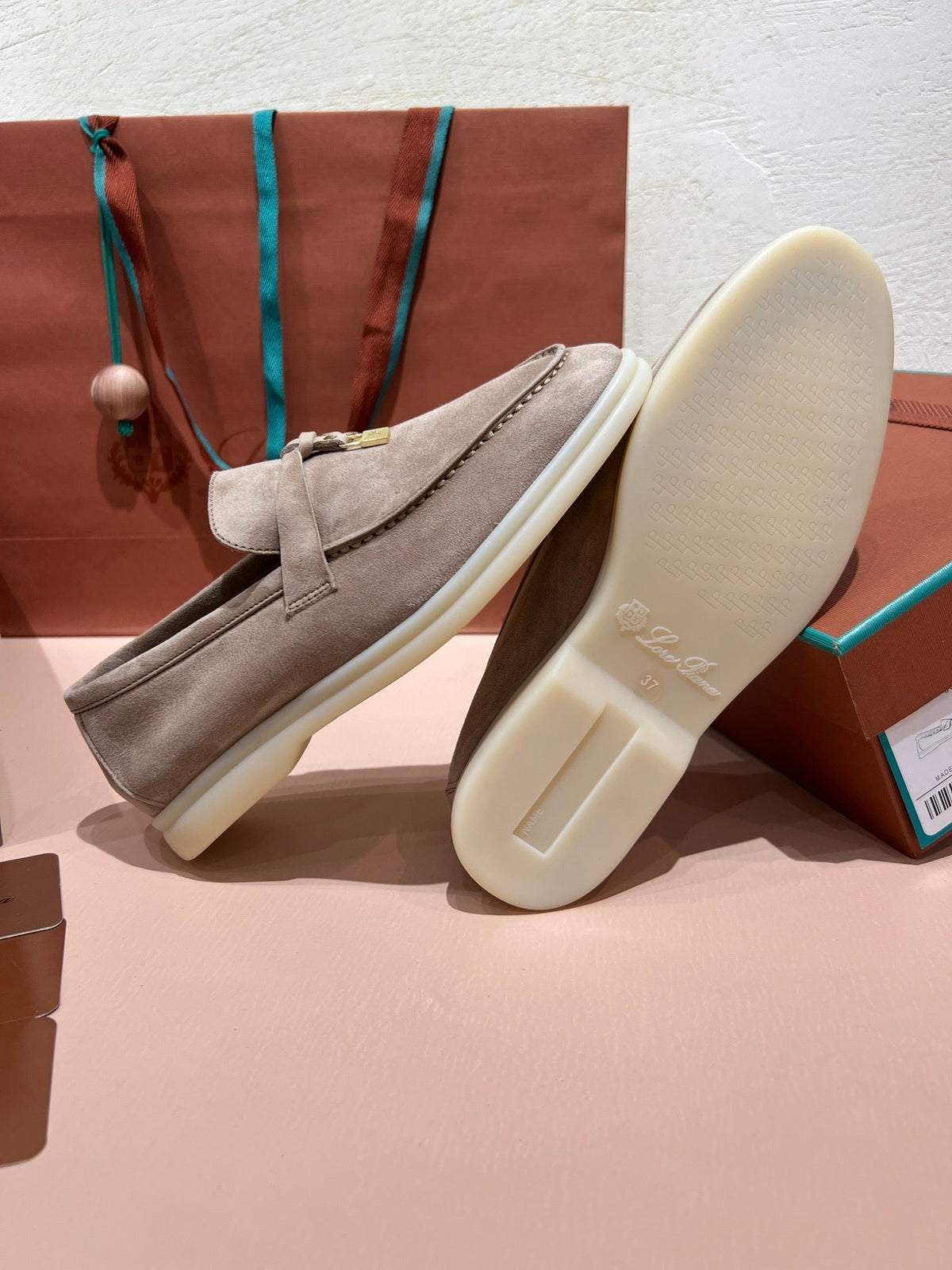 Loro Piana Classic Suede Backless Mules
