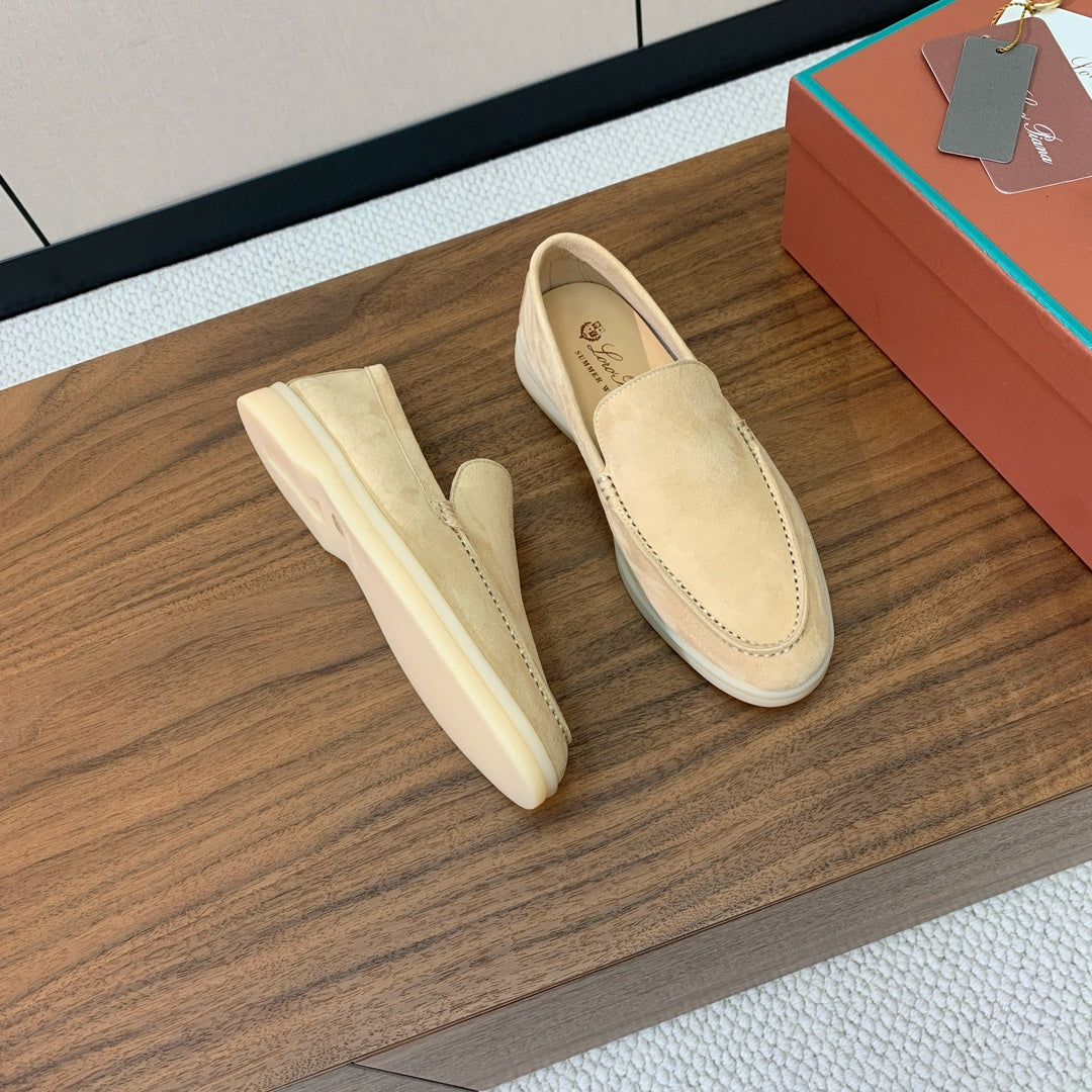 Loro Piana Glossy Cashmere Loafers