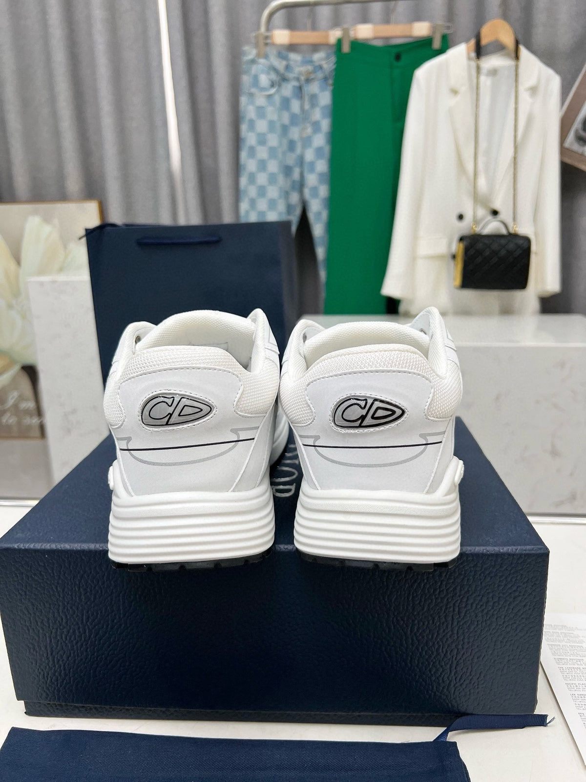 Dior B30 Unisex Mesh and Leather Sneakers