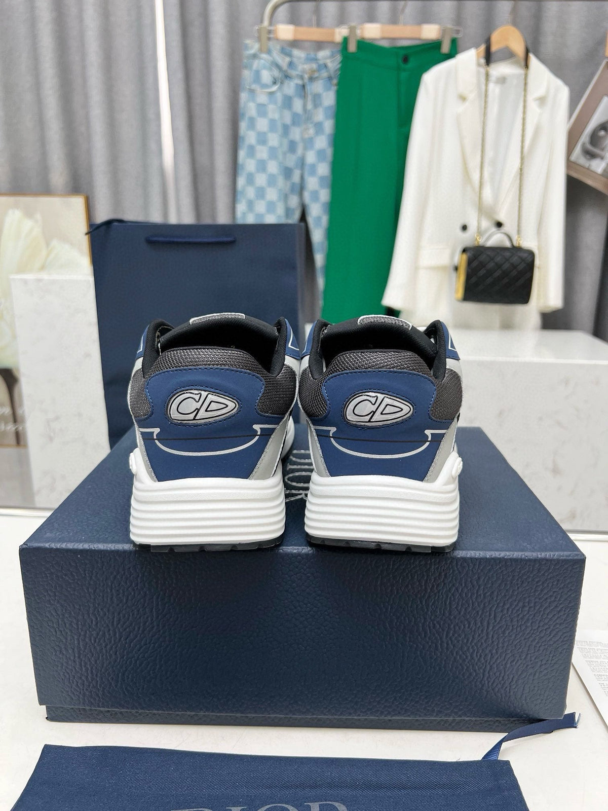 Dior B30 Unisex Mesh and Leather Sneakers