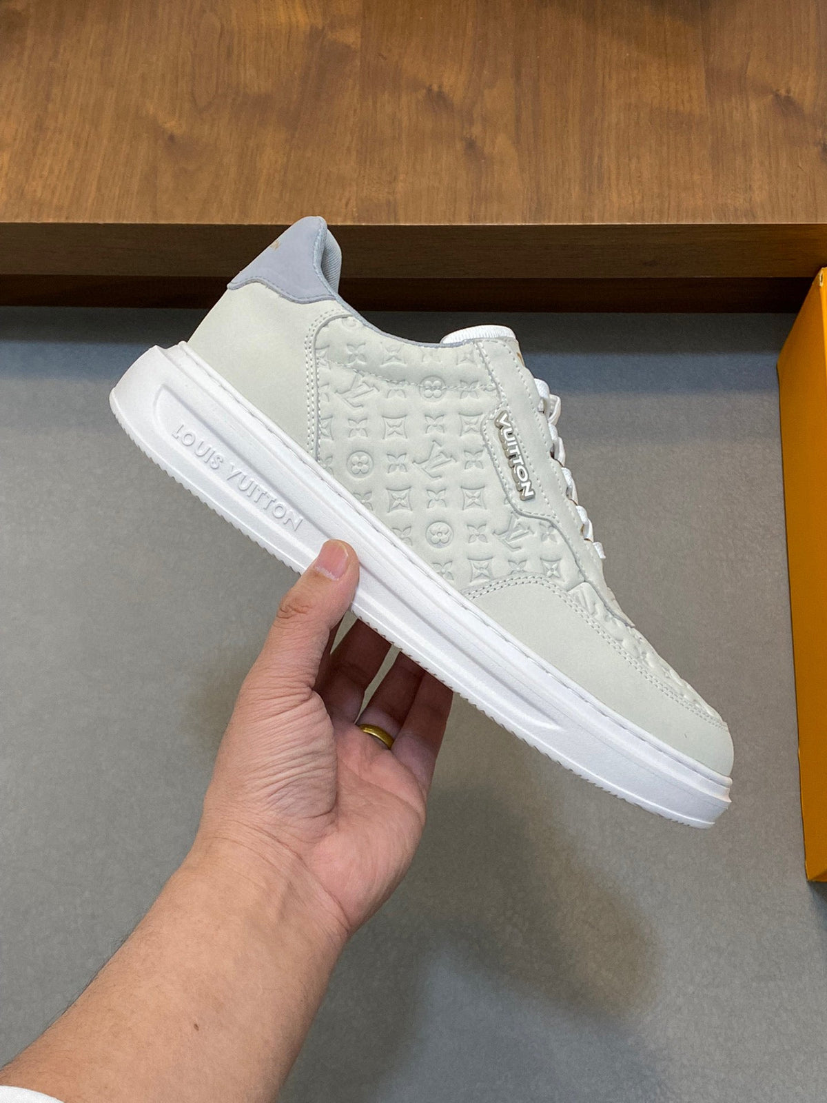 Louis Vuitton Embossed Calfskin Sneakers