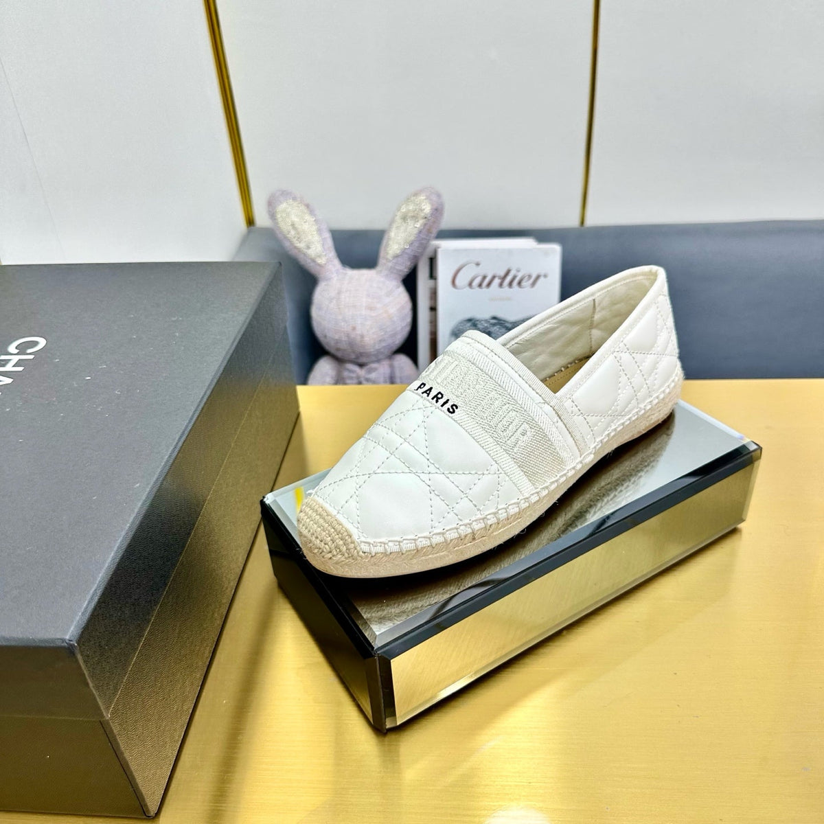 Dior Granville Embroidered Espadrille Flats