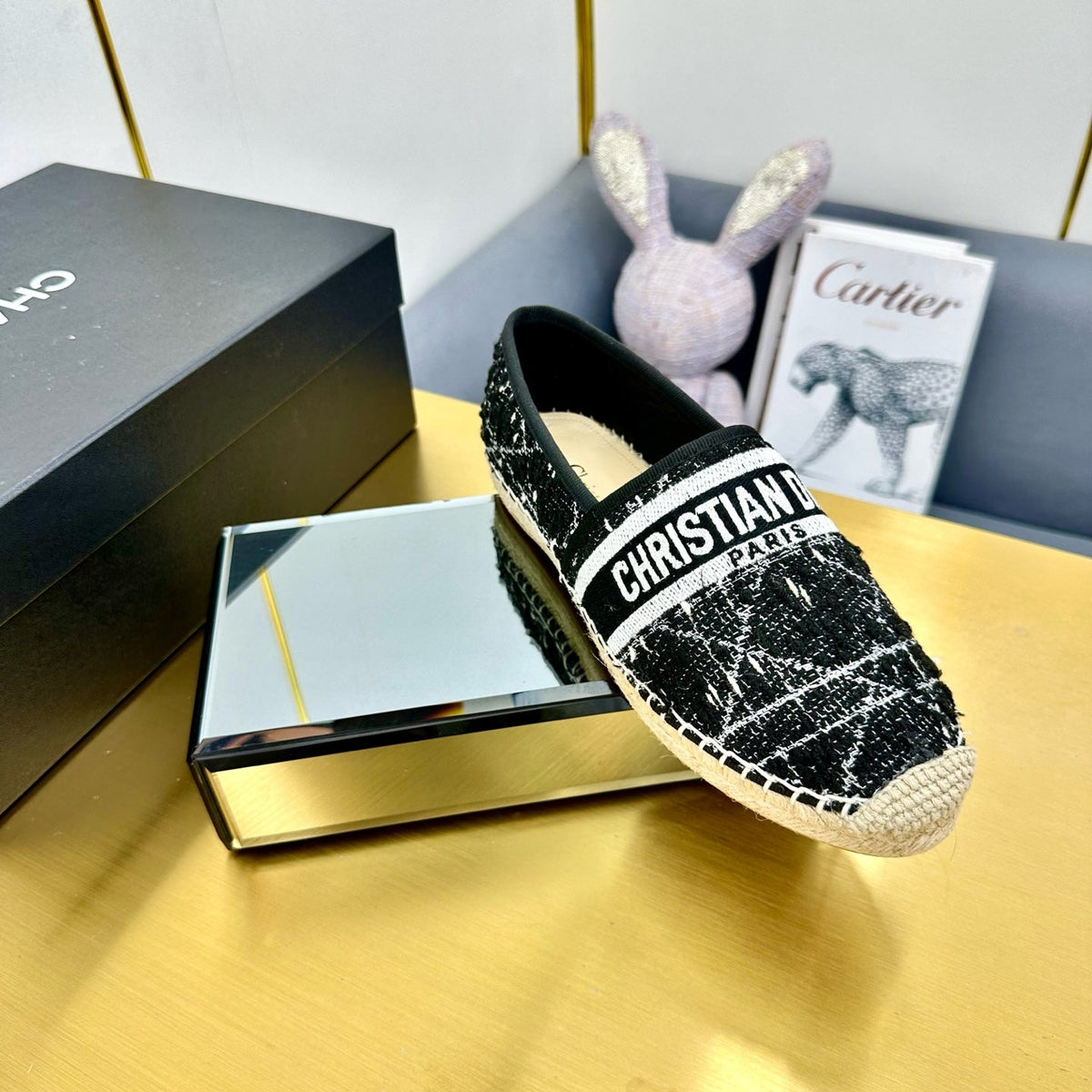 Dior Granville Embroidered Espadrille Flats