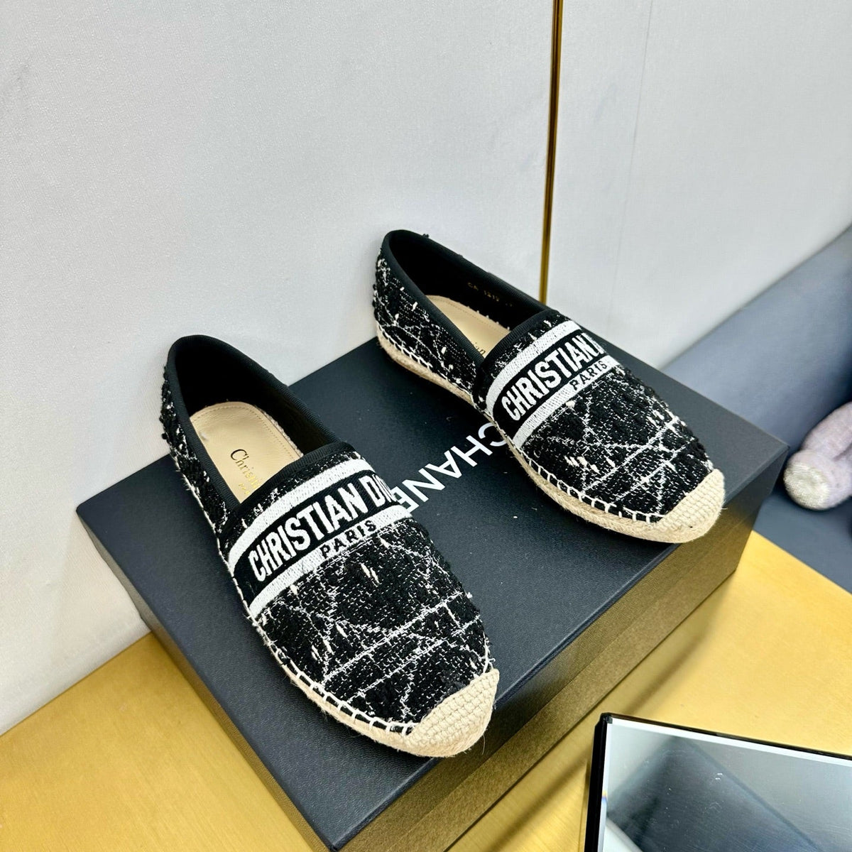 Dior Granville Embroidered Espadrille Flats