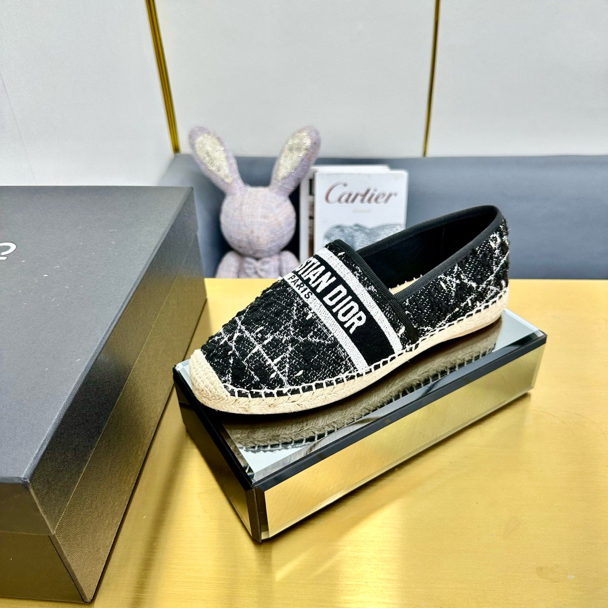 Dior Granville Embroidered Espadrille Flats