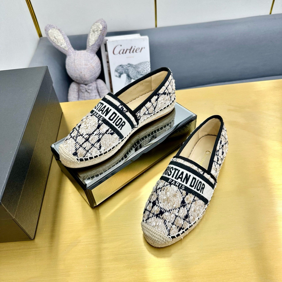 Dior Granville Embroidered Espadrille Flats