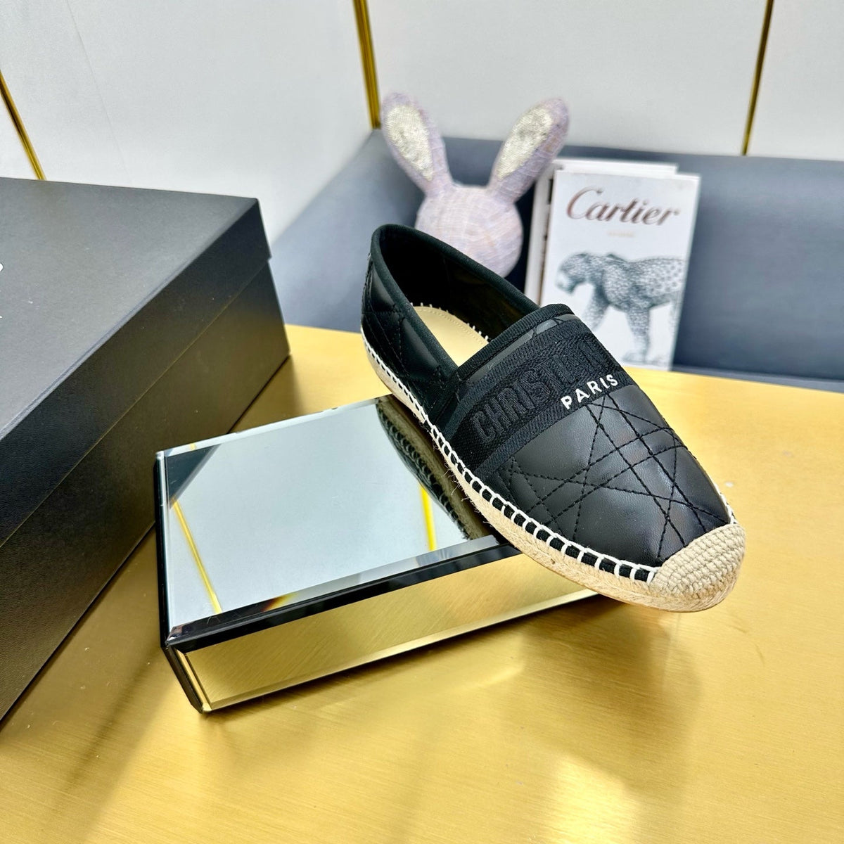 Dior Granville Embroidered Espadrille Flats