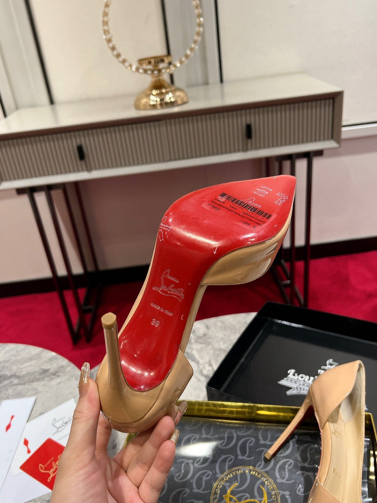 Christian Louboutin Classic Kate Side Cut-Out Pumps