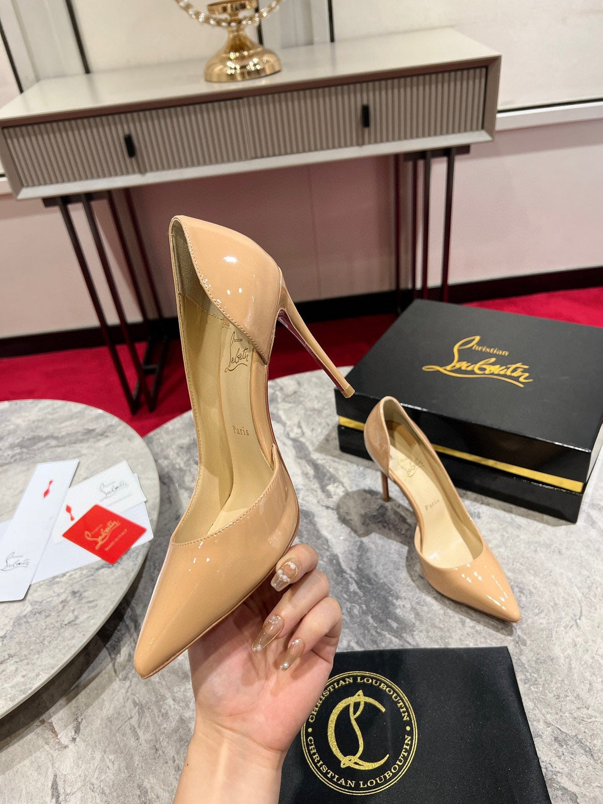 Christian Louboutin Classic Kate Side Cut-Out Pumps