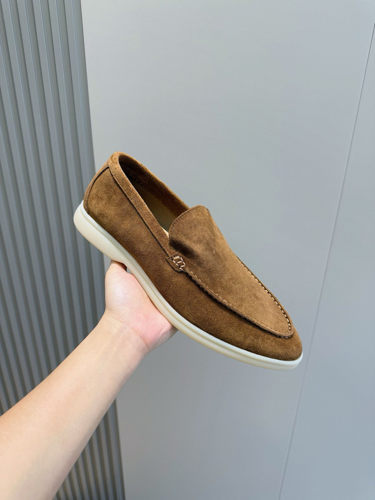 Loro Piana Italian Handmade Suede Loafers