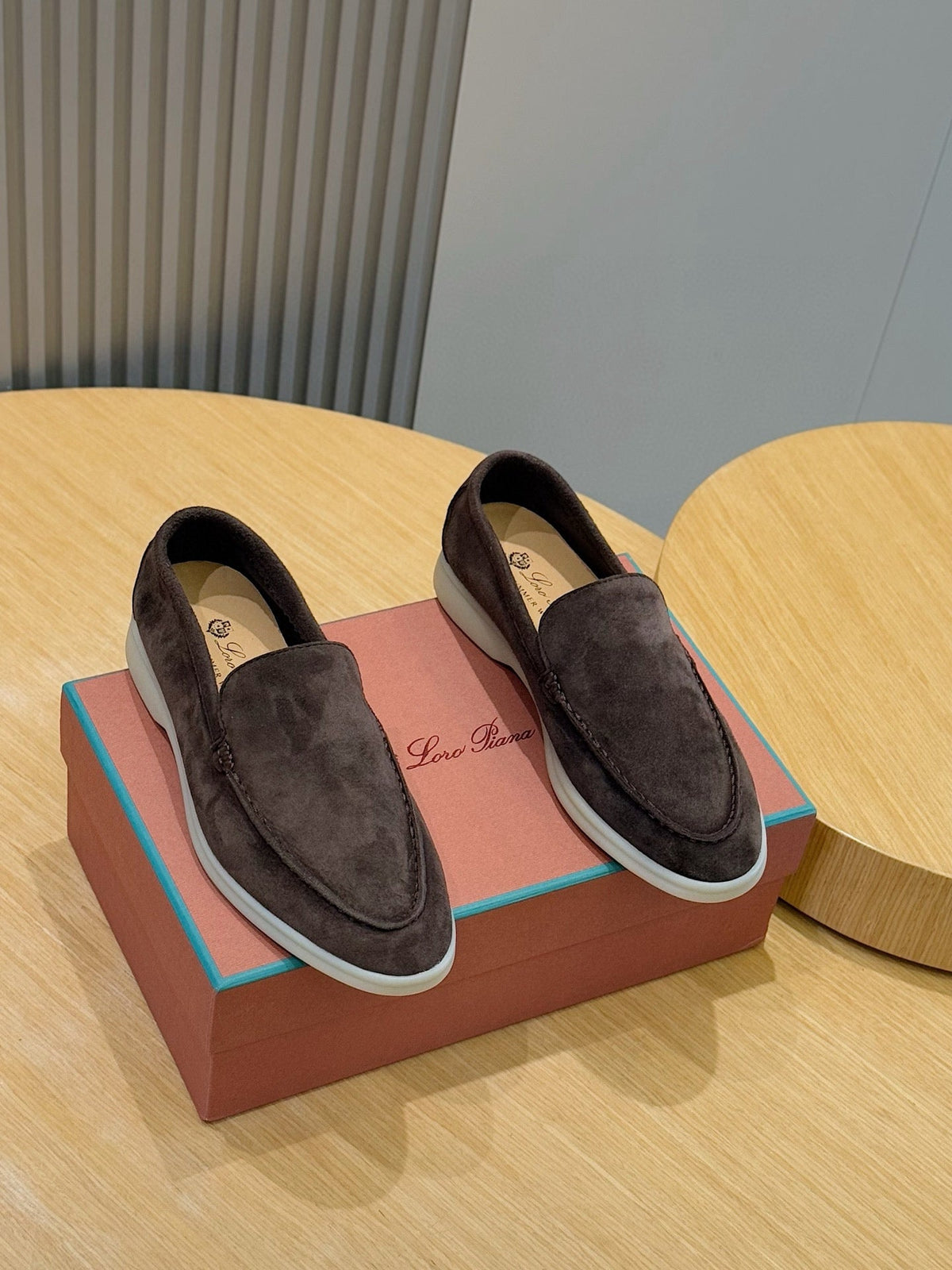 Loro Piana Italian Handmade Suede Loafers