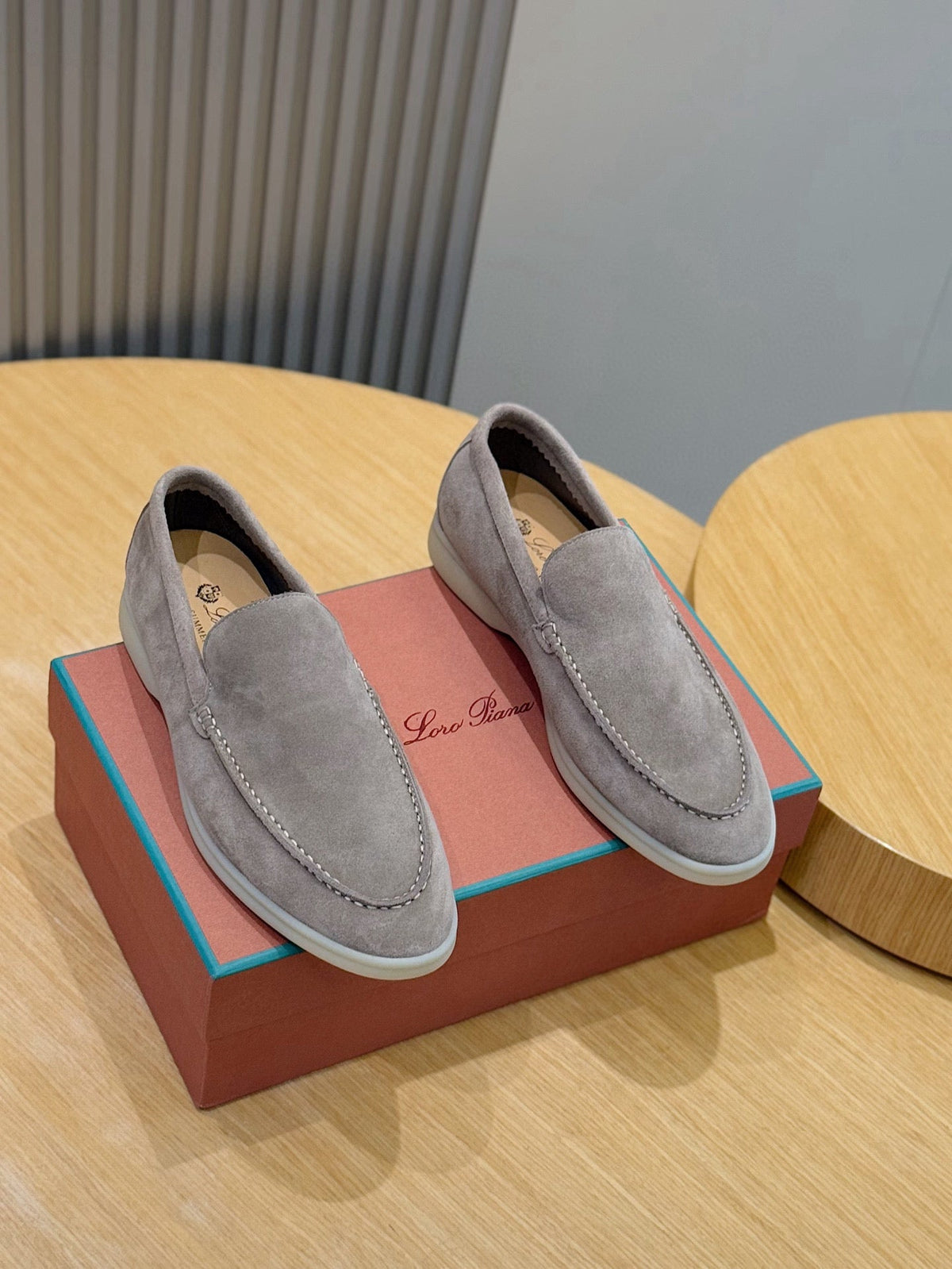 Loro Piana Italian Handmade Suede Loafers
