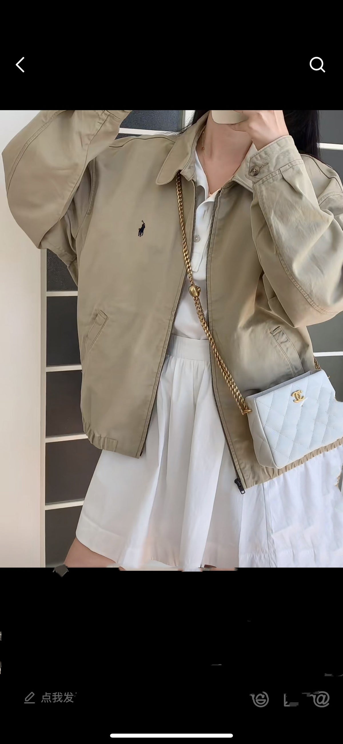 Ralph Lauren Oversized Cotton Jacket – 25SS