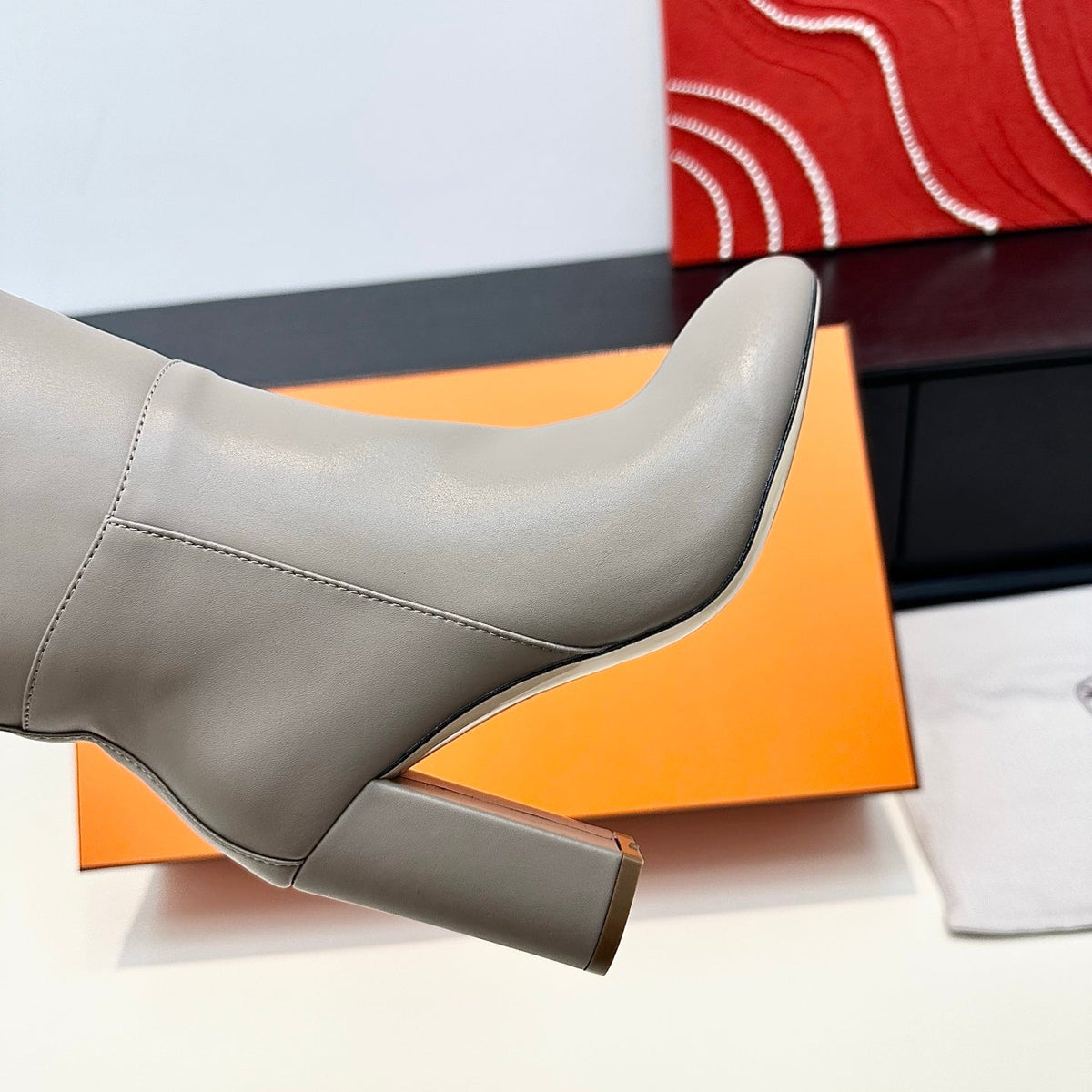 Hermès Kelly Buckle High Heel Knee-High Boots