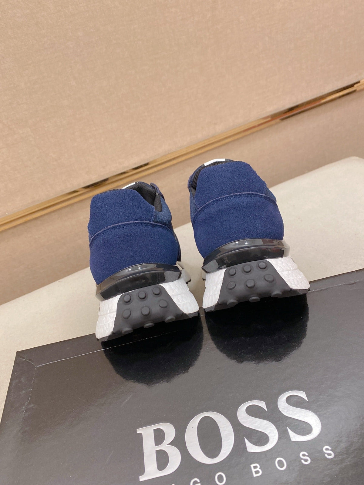 Boss Italian Leather Casual Sneakers
