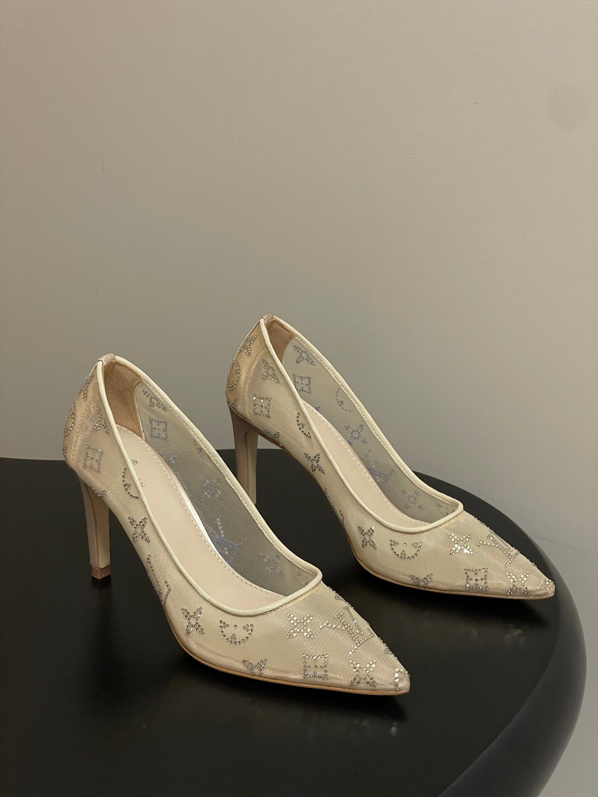 Louis Vuitton Gala Mesh Rhinestone High Heels – 25SS