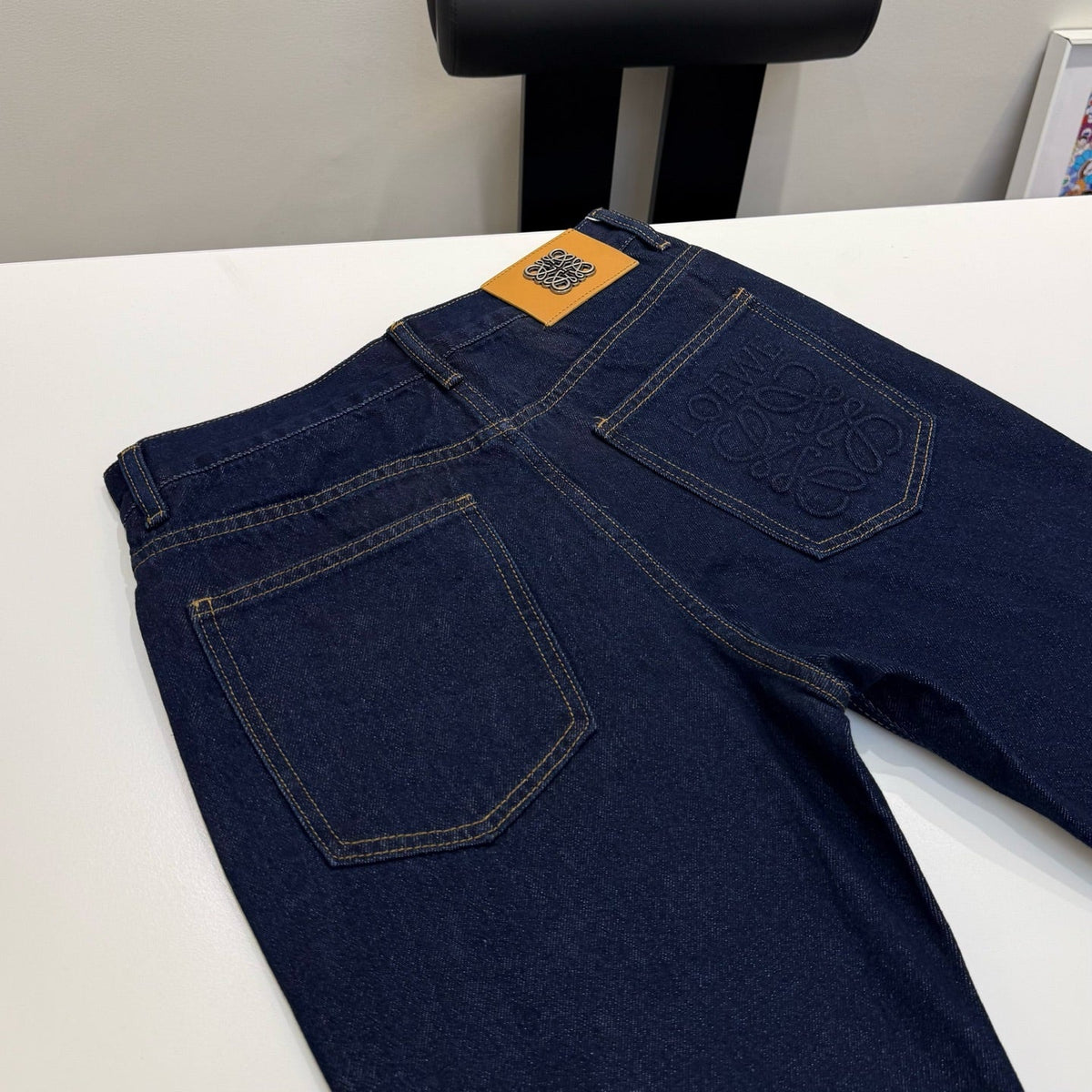 Loewe Embossed Logo Flare Jeans