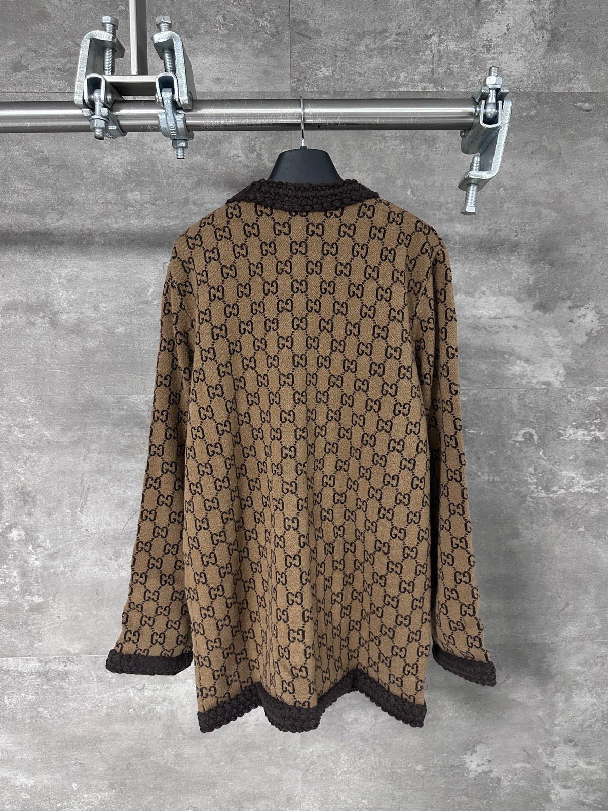Gucci GG Logo Wool Cardigan – 25SS