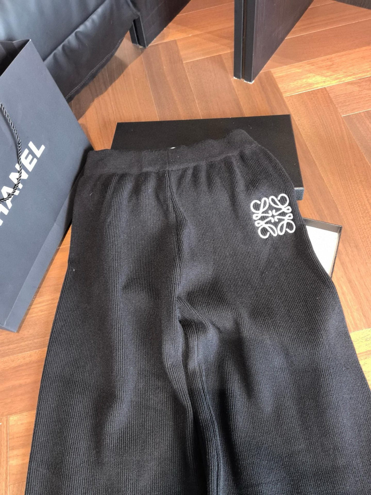 Loewe Classic Logo Embroidered Hooded Knit Set