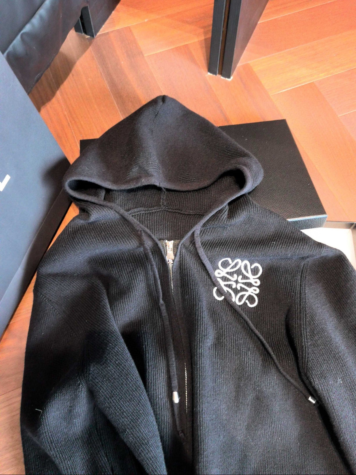 Loewe Classic Logo Embroidered Hooded Knit Set