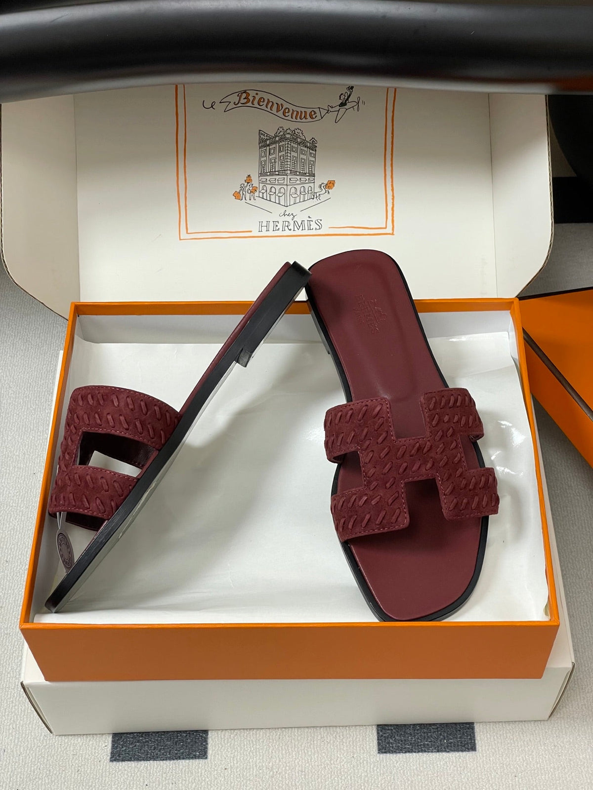 Hermès Oran Woven Suede Sandals – 2025 Collection