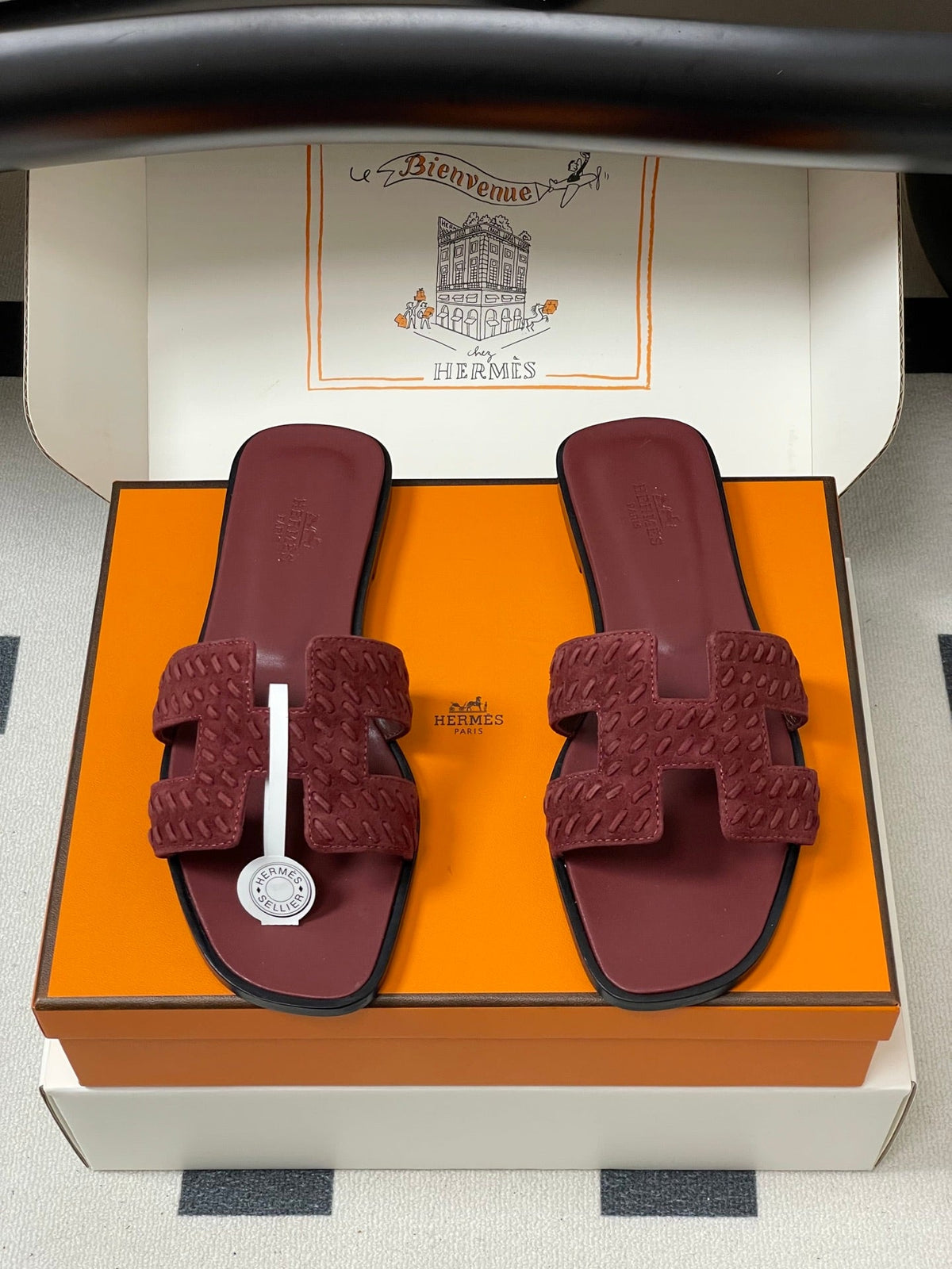 Hermès Oran Woven Suede Sandals – 2025 Collection