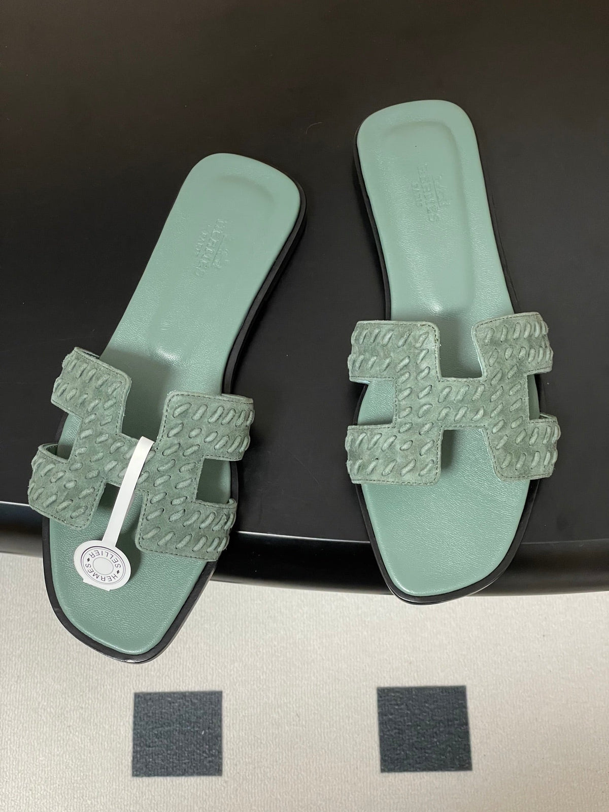 Hermès Oran Woven Suede Sandals – 2025 Collection