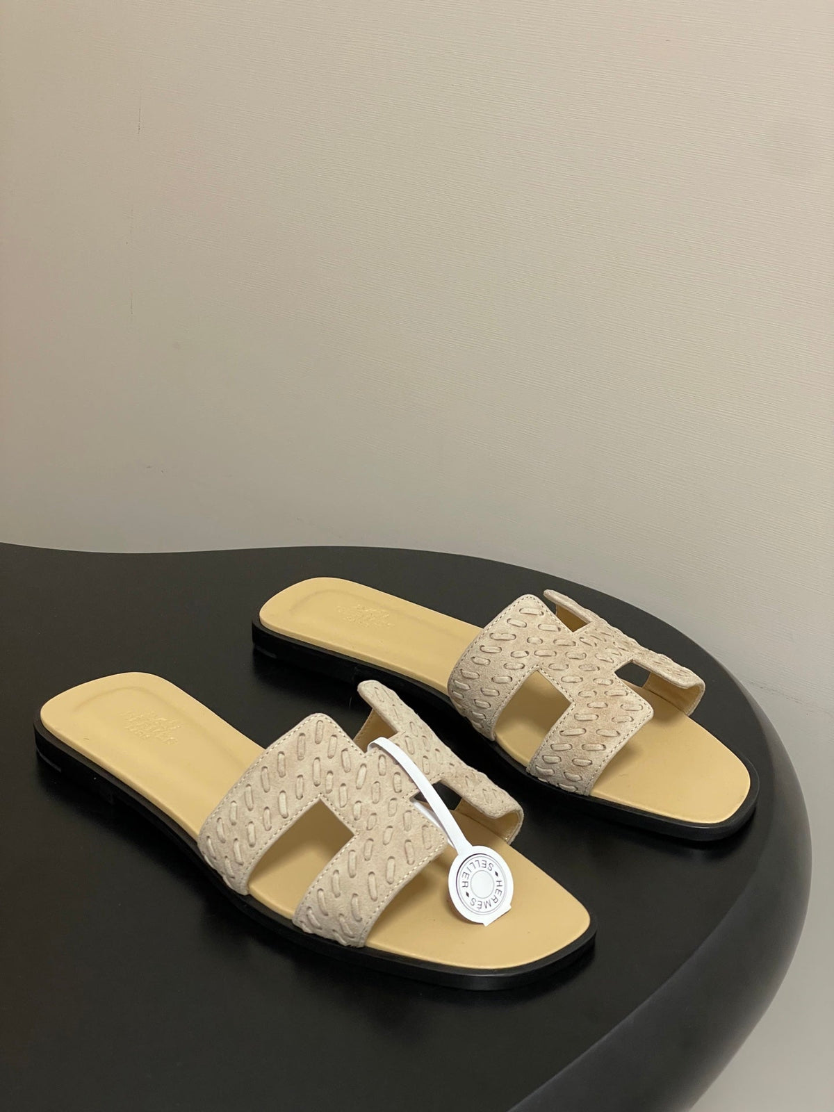 Hermès Oran Woven Suede Sandals – 2025 Collection