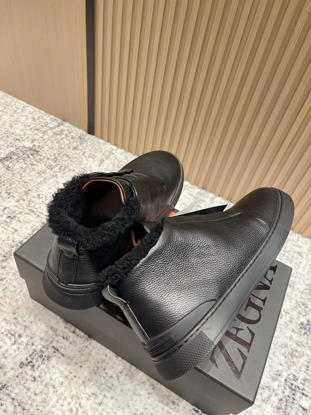 Zegna Triple Stitch High-Top Casual Shoes – 2025SS