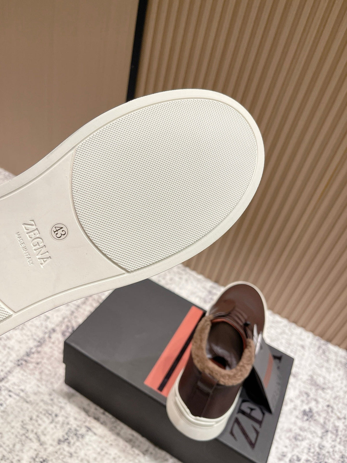 Zegna Triple Stitch High-Top Casual Shoes – 2025SS