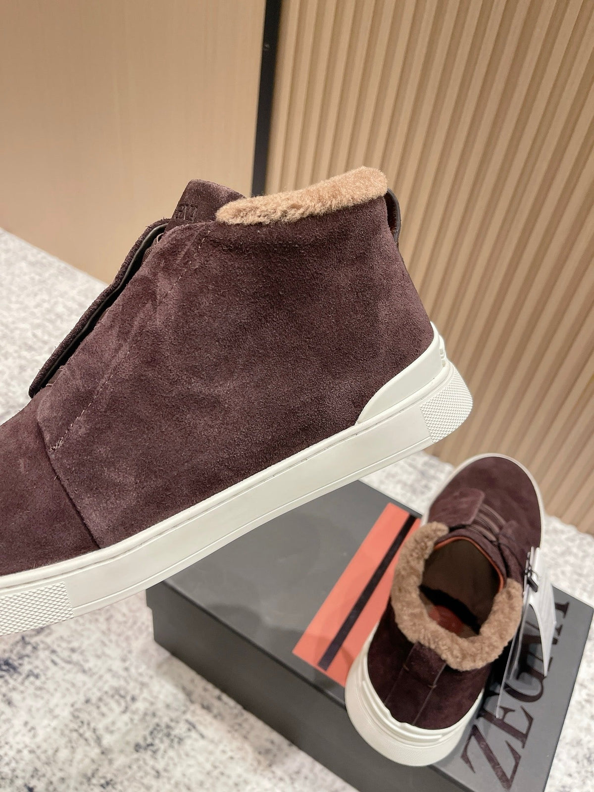 Zegna Triple Stitch High-Top Casual Shoes – 2025SS