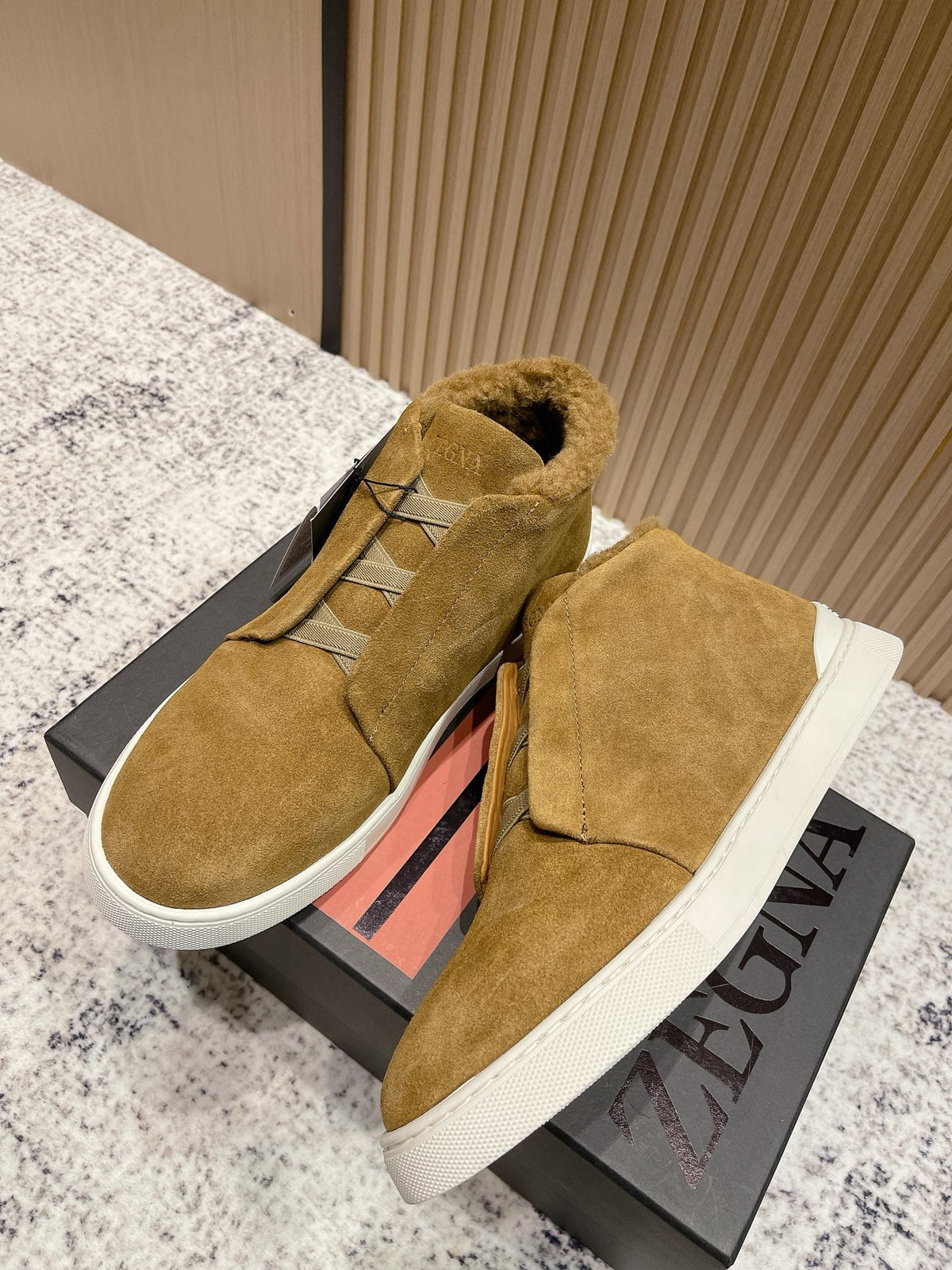 Zegna Triple Stitch High-Top Casual Shoes – 2025SS