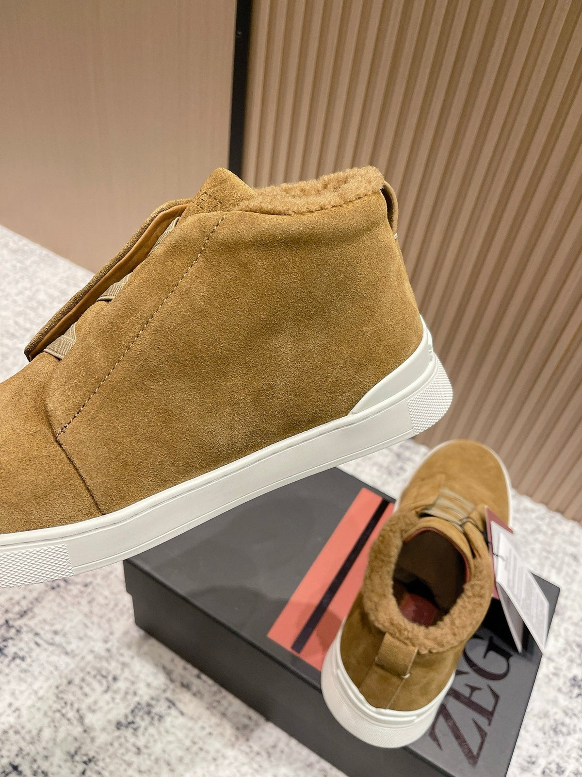 Zegna Triple Stitch High-Top Casual Shoes – 2025SS