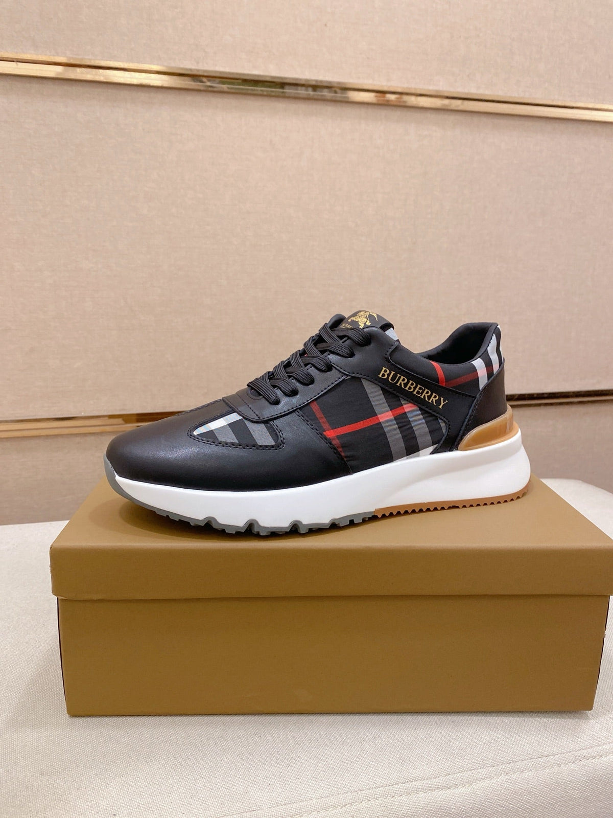 Burberry Italian Calfskin Leather Loafers