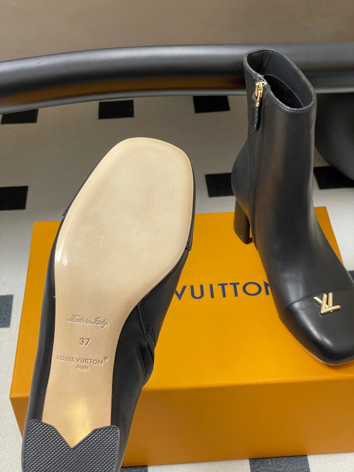 Louis Vuitton LV Swing Metal Heel Ankle Boots – 25SS Autumn/Winter Collection
