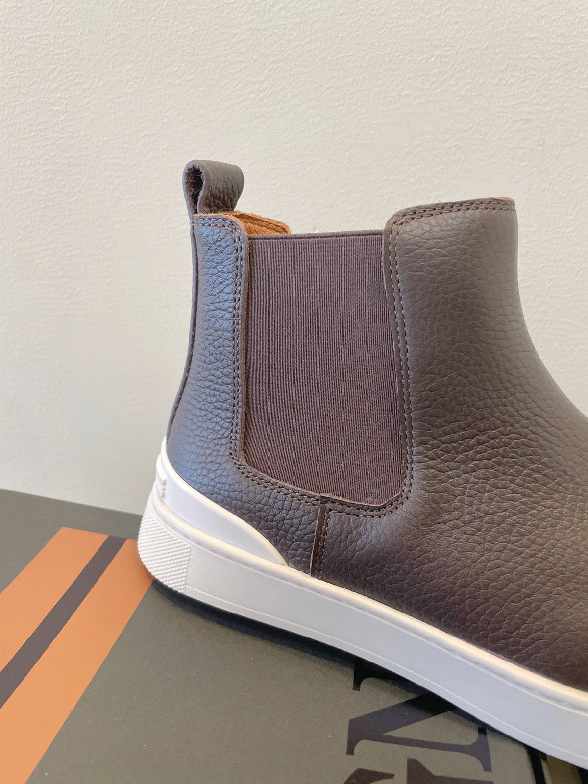 Zegna COUTURE Triple Stitch Leather Sneakers