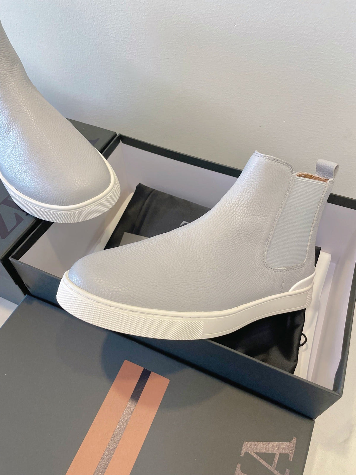Zegna COUTURE Triple Stitch Leather Sneakers