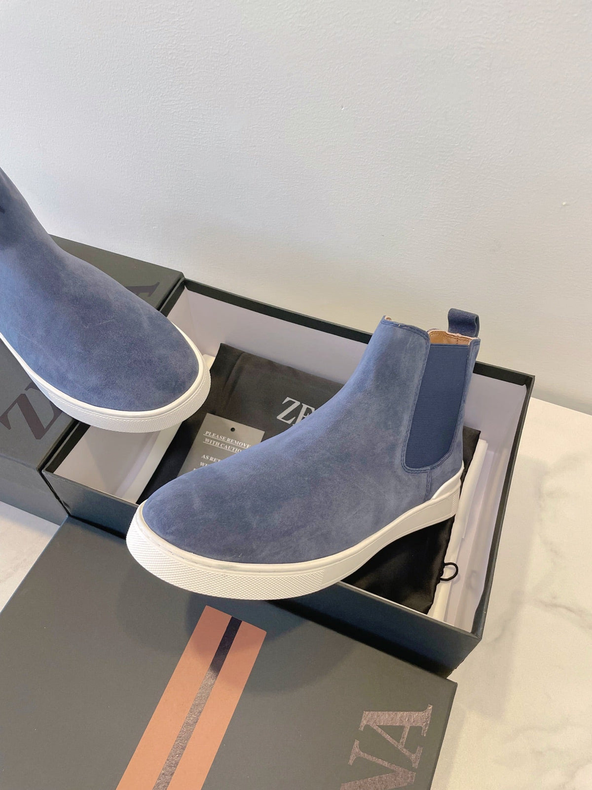 Zegna COUTURE Triple Stitch Leather Sneakers