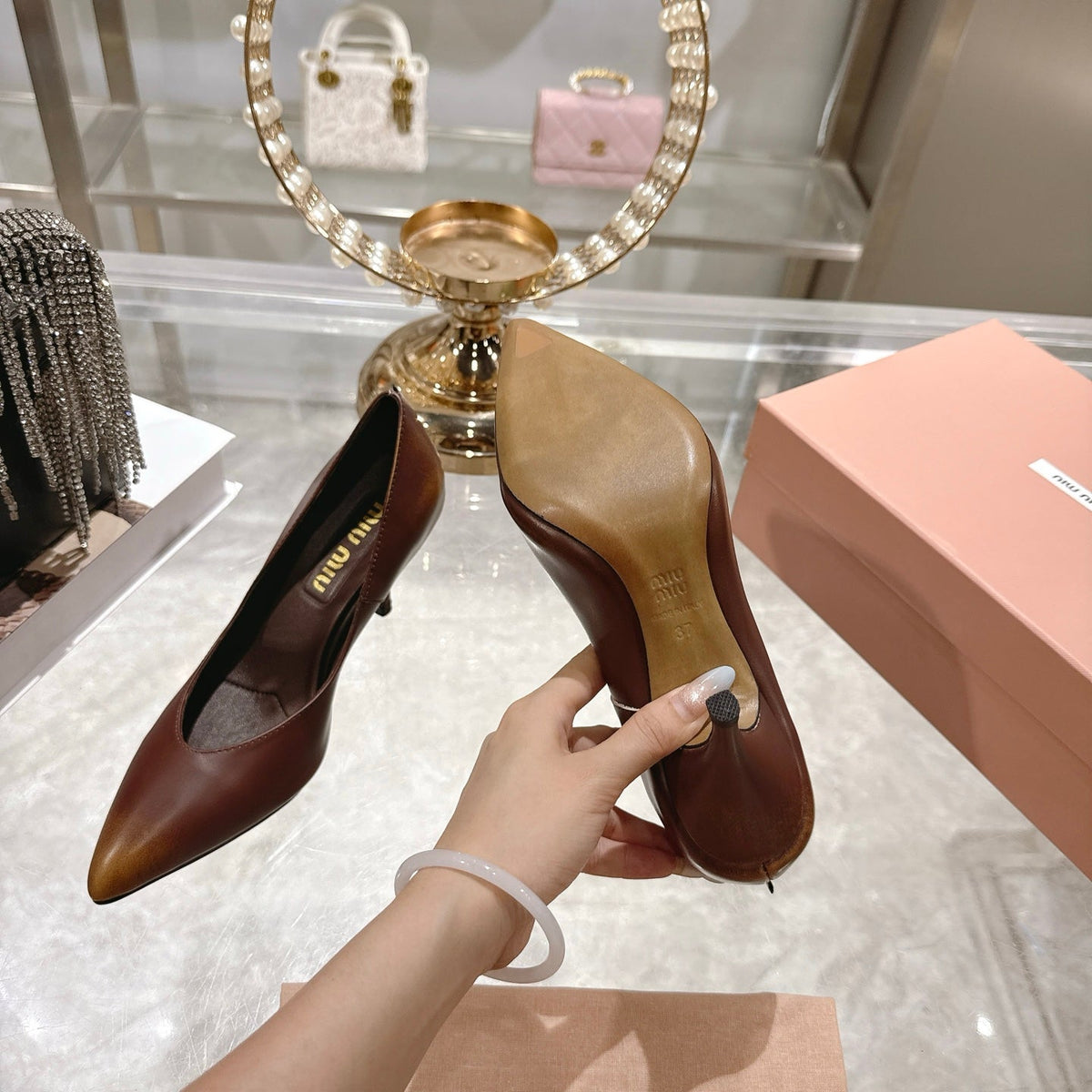 Miu Miu Pointed Toe Classic Pumps – Spring 2026 Collection