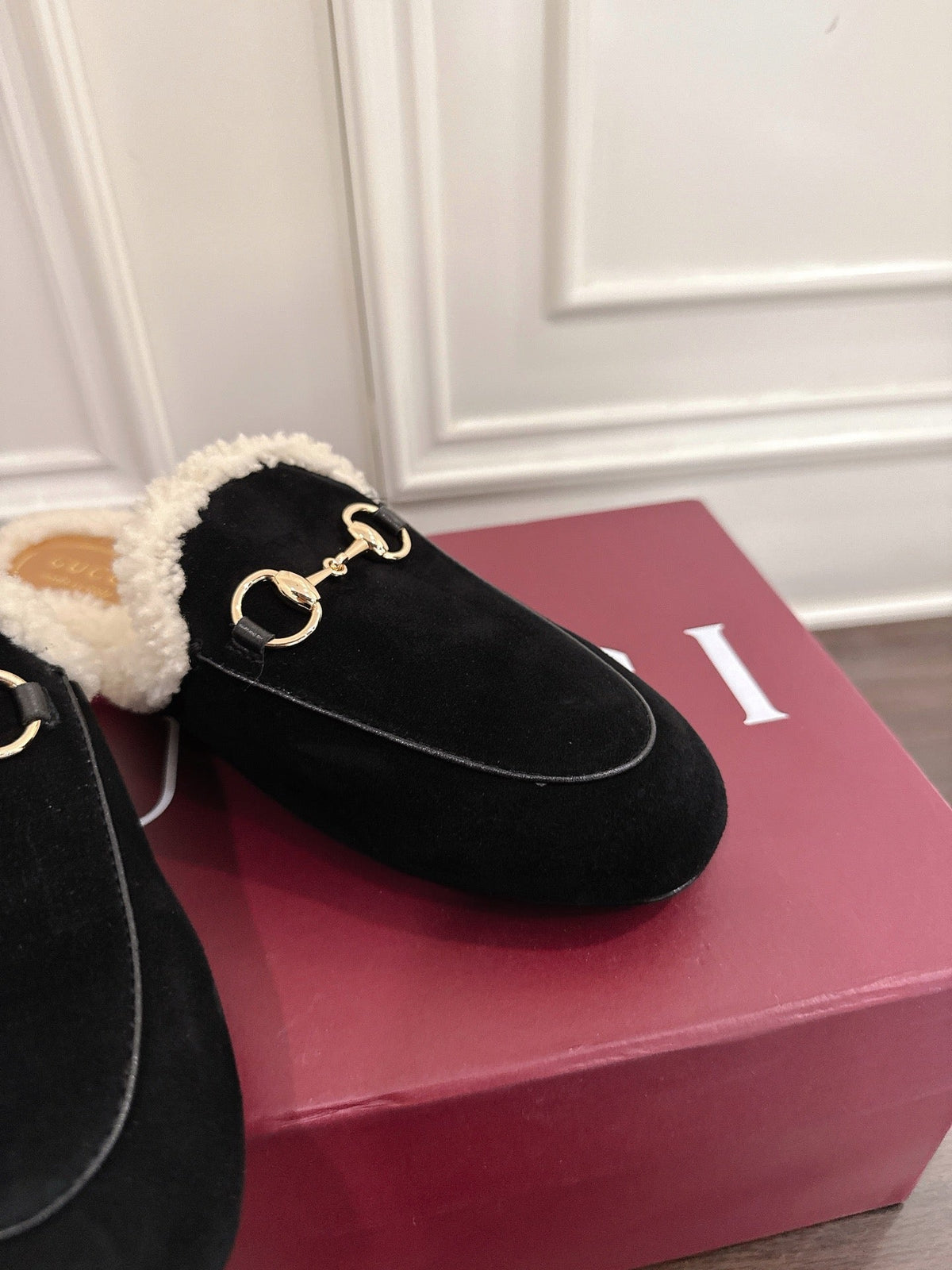 Gucci Princetown Merino Wool Mules