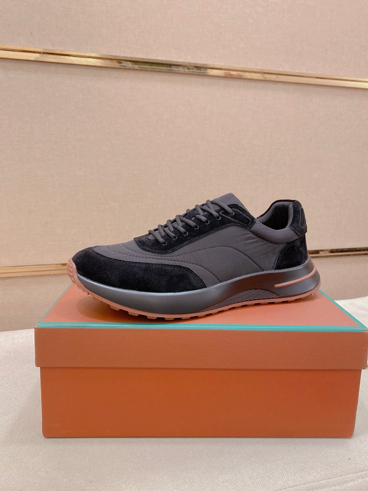 Loro Piana Men's Wind Fiber Knit Running Sneakers